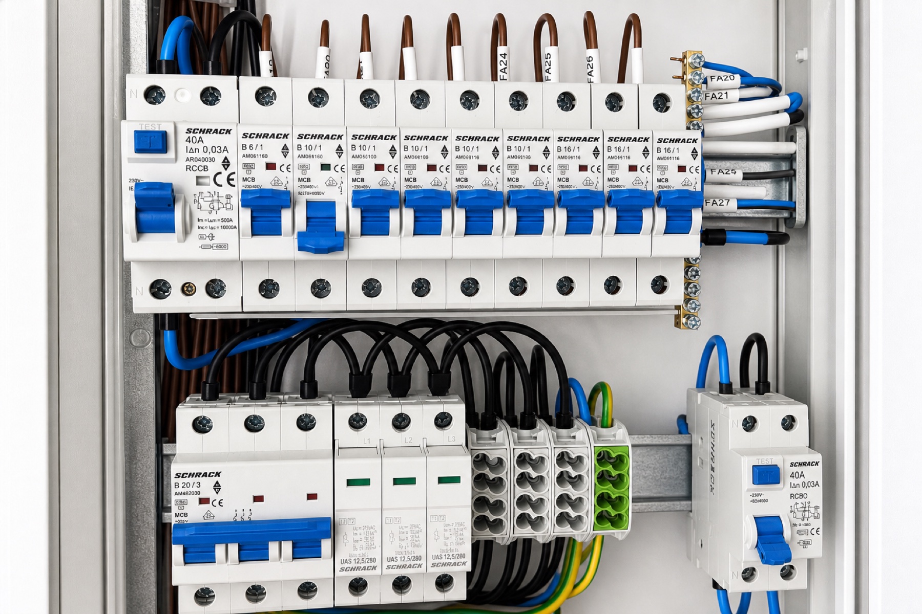 Profesionálne zapojený elektrický rozvádzač LM Group